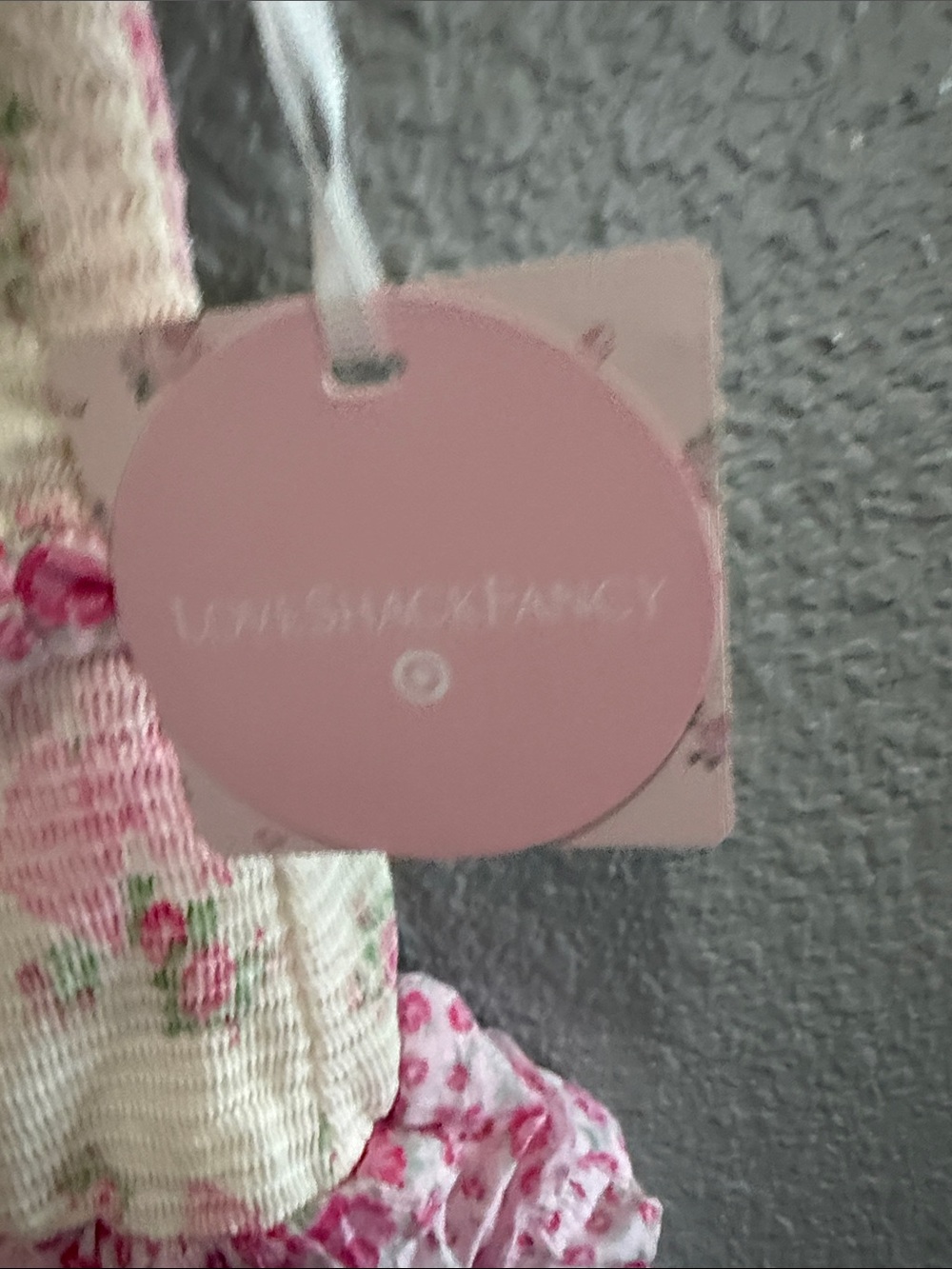 Love Shack Fancy Girls' Pink Ruffled Floral Tiered Dress size 7 - Picture 3 of 5